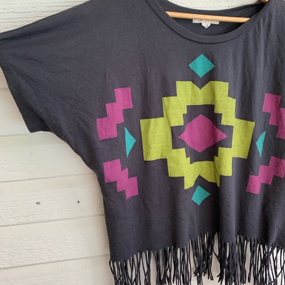 Aztec Fringe Top - Picture 2 of 4
